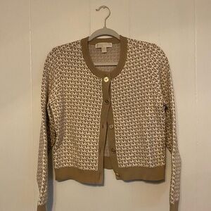 Women's Tan Cardigan Sweater